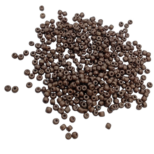 15g 8/0 3mm Dark Brown Seed Beads