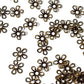 50pc Delicate Bronze 5 Petal Bead Caps