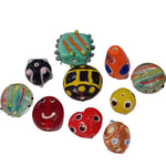 10pc UFO Lampwork Beads