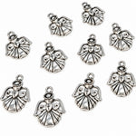 10pc Silver Guardian Angel Charms