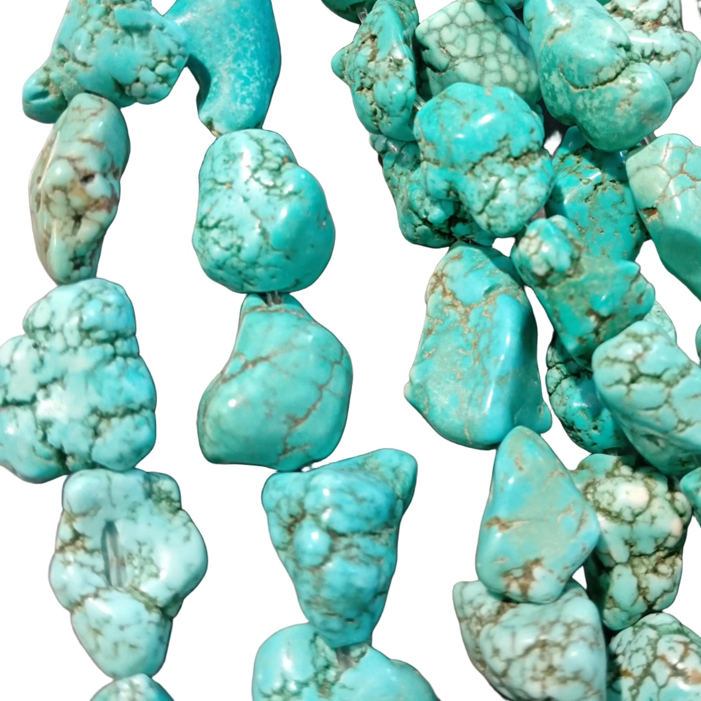 Howlite Chunky Nugget Bead Strand