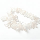 Natural Clear Quartz Point Beads