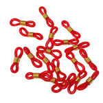20pc Red 20mm Eye Glass Chain Connectors