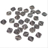30pc 14mm Silver Metal Beads