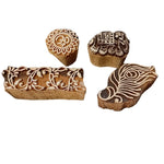 SALE! Set Of 4 Indian Block Stamps