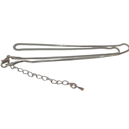 Silver Box Chain Necklace