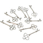 10pc 7.5cm Silver Keys