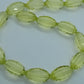 20mm Oval Lime Green Faceted Acrylic Beads
