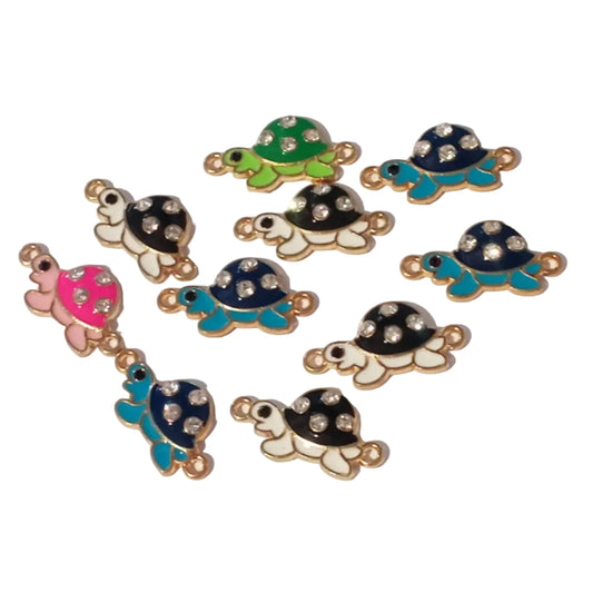 10pc Turtle Link Connector Charms