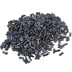 15g 5mm Gunmetal Black Bugle Beads