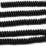 25pc 8mm Black Glass Disc Beads