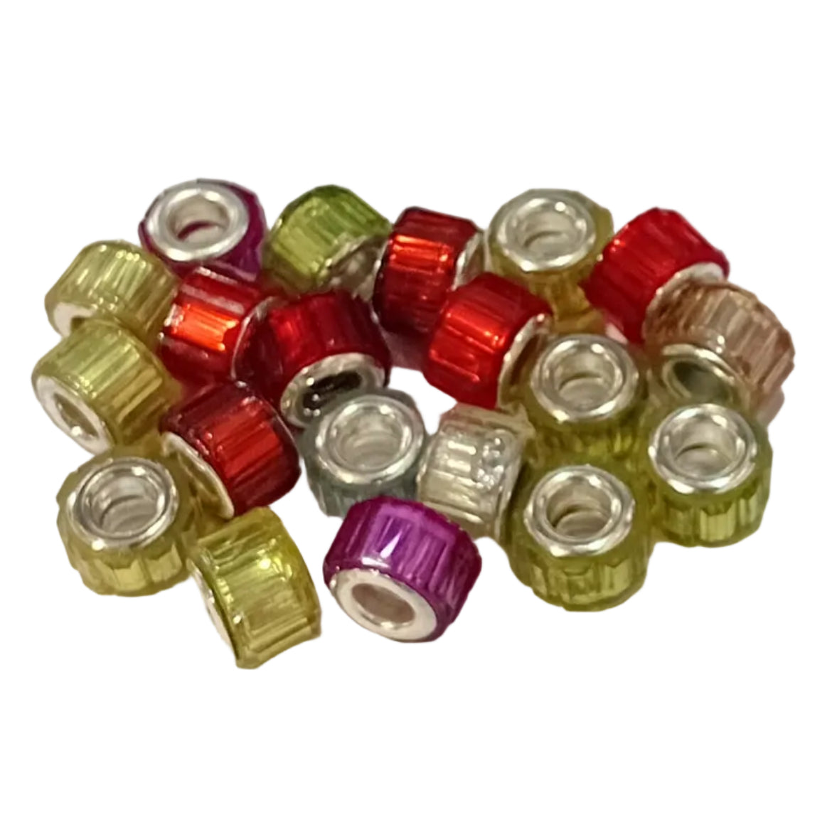 20pc Mix Of European Acrylic Beads