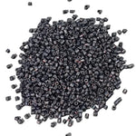 15g Two Cut Gunmetal Black Seed Beads