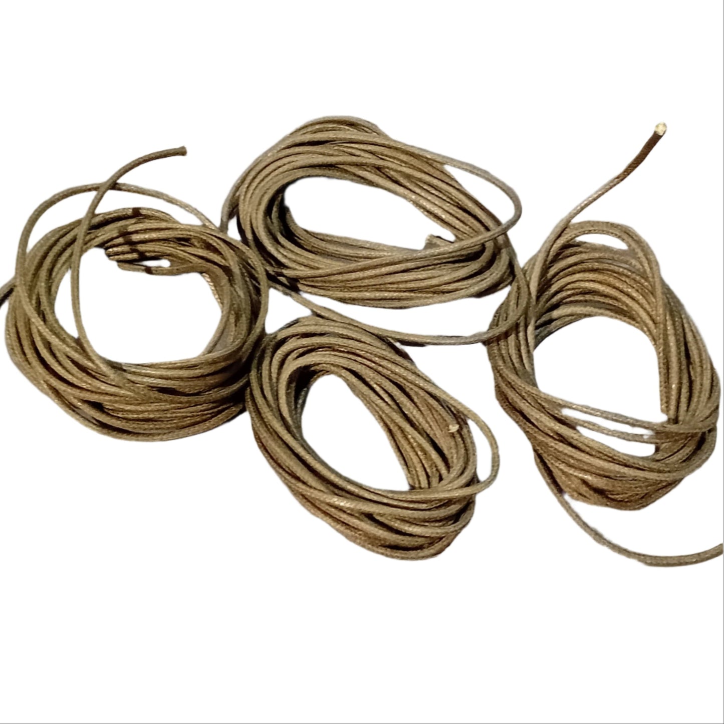 CLEARANCE 11.5 Meters Of 2mm Dark Green Precut Coiled Cotton Cord