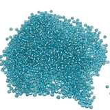 15g 11/0 2mm Light Blue Seed Beads