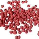 30pc 8mm Pink Rustic Handmade Clay Beads