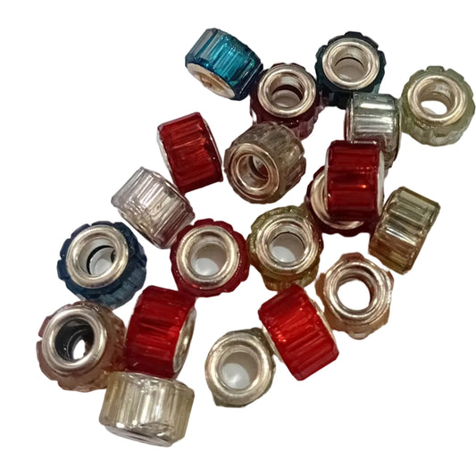 20pc Mix Of European Acrylic Beads