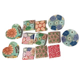 12pc Mixed Polymer Clay Beads
