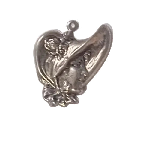 1pc Silver Vintage Lady USA Charm
