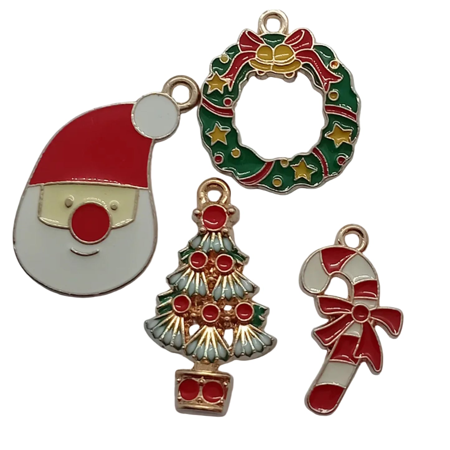 4pc Enamel Christmas Charms Set 14.