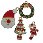 4pc Enamel Christmas Charms Set 14.