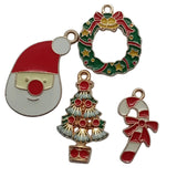 4pc Enamel Christmas Charms Set 14.