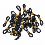 20pc Black 20mm Eye Glass Chain Connectors