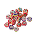 20pc Mixed Stripey European Bead Pack
