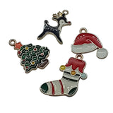 4pc Enamel Christmas Charms Set 6.