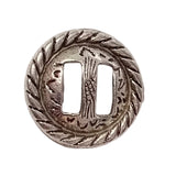 1pc Silver Round Buckle Charm