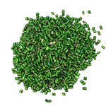 15g 3mm Dark Green Tube Seed Beads