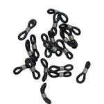 20pc Black 20mm Eye Glass Chain Connectors