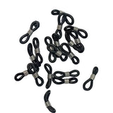 20pc Black 20mm Eye Glass Chain Connectors