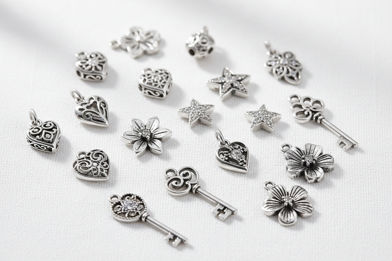 silver charms for jewellery making