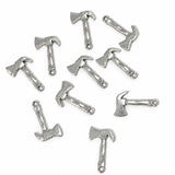 10pc Silver Hammer Charms