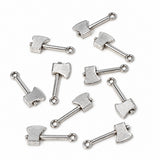 10pc Silver Axe Charms