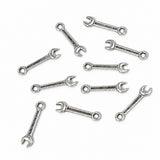 10pc Silver Spanner Charms