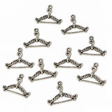 10pc Silver Hanger Charms