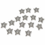 15pc Silver Butterfly Charms