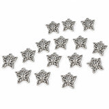 15pc Silver Butterfly Charms