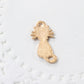 4pc White Enamel Cat Charms